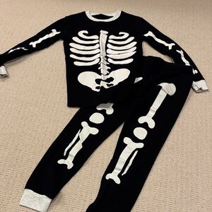Skeleton Print kids Pajama Set